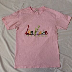 Pink T-Shirt with Las Vegas Print